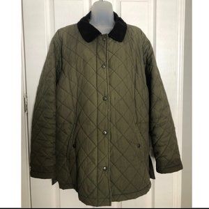 Ladies LL Bean Quilted Field Coat